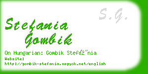 stefania gombik business card